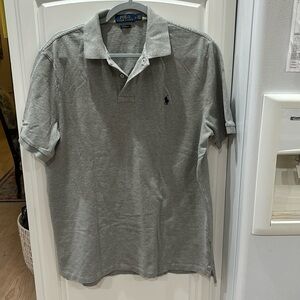 Polo Ralph Lauren classic fit collared gray shirt large